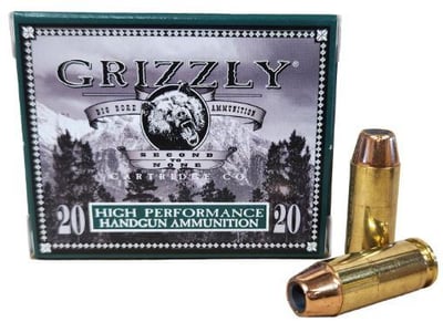 Grizzly Cartridge Company 10mm Auto Ammo 200gr JHP 20 Rounds - $21.99 