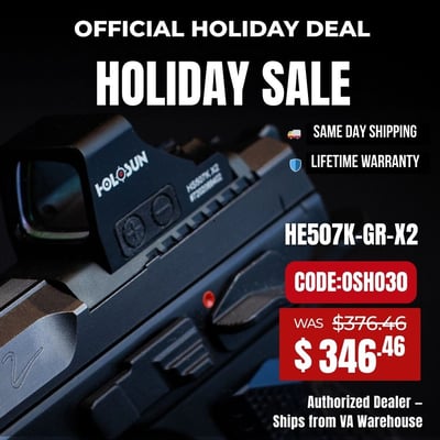 HE507K-GR X2 Pistol Reflex Optic - $346.46(CODE:OSHO30) 