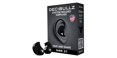 Decibullz Custom Molded Earplugs - Black - $25.99