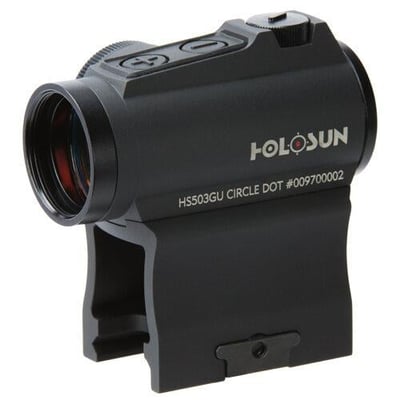 Holosun HS503GU Micro Red Dot Sight, 2 MOA Dot, 65 MOA Circle,Black - $219.99
