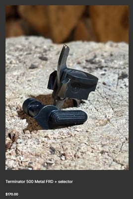 FTD (FRT) on 10% discount sale - $170 for 153.00 with discount code "Spring10" for AR-15 and TX-22 FRT also for 5 dollars. 