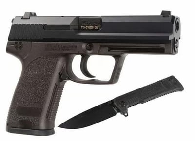 Heckler and Koch USA P8A1 9mm 4.25" 15rd w/ Boker Knife - Black & Nitro-Carburized - $1115.99 (FREE Shipping on Firearms)