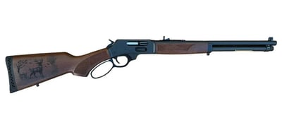 Henry Steel .45-70 Government 18.43" 4-Rds Lever-Action Rifle with Custom Deer Engraving on Stock - $899 (Free S/H on Firearms)