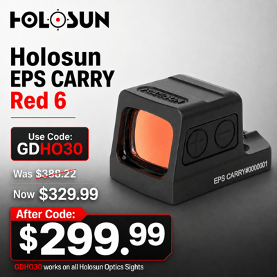 Holosun EPS CARRY Red 6 - $299.99(CODE:GDHO30) 