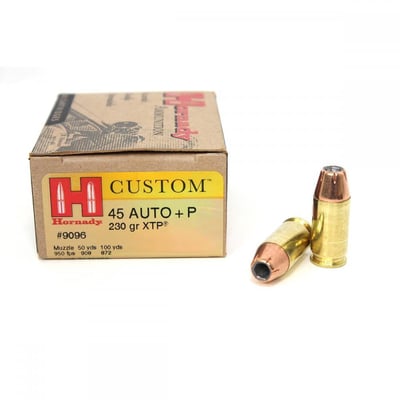 Hornady 9096 XTP .45 +P 230 Gr Hollow Point Ammo (20Rds/Box) - $19.94 (Buyer’s Club price shown - all club orders over $49 ship FREE)