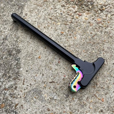 Black AR15 Charging Handle with Oilslick Spec Ops Extended Latch - $44.37