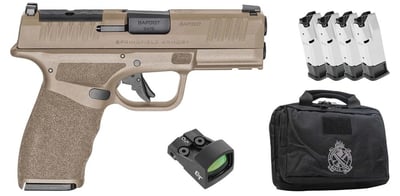 Springfield Hellcat Pro OSP 9mm FDE Gear Up W/ Crimson Trace Red Dot 5- Magazines - $549 