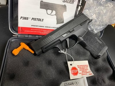 Used Sig Sauer P365 XL 9mm Manual Safety 365 365XL-9-BXR3-MS - $549.0 