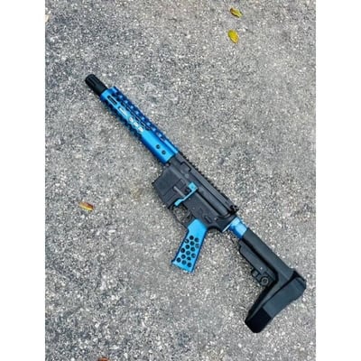 AR-15 5.56/.223 MORIARTI 10.5" Minimalist Pistol / Stainless / Blue - $599.95 