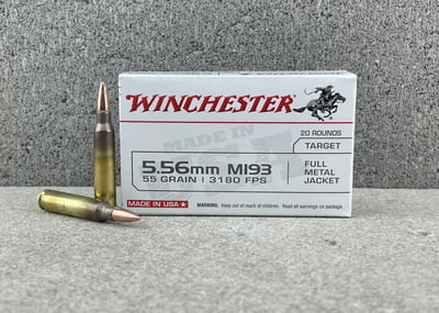 Winchester LC M193 5.56 55gr FMJ - 1000rd Case - $749.95