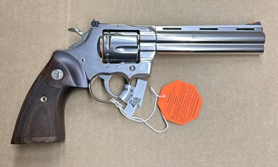 Blem Colt Python 357 Mag Stainless Steel 6" Barrel ZPYTHON-SP6WTS - $1299 