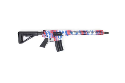 Stars & Stripes Camo 5.56 Nato 16" Nitirde Complete Rifle / 1:8 Twist / 15" MLOK Handguard (LIMITED) - $699.99 