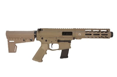 P2A "Patriot" 5 inch AR-15/AR-9 9MM M-LOK Complete Pistol - Magpul FDE Color - $722.49 after 15% off 