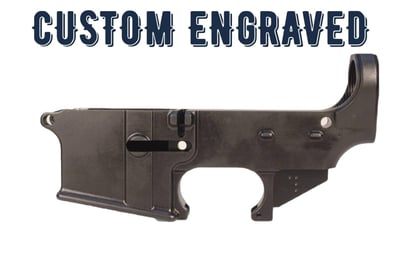 Custom Serialized 80% AR-15 Lower Receiver - Anodized Black - $84.99