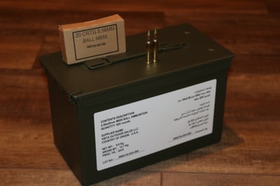 Federal 5.56x45mm Mil Spec M855 Ammunition 820 Round/ M2A1 Ammo Can-FREE SHIPPING - $499.99 (Free S/H)