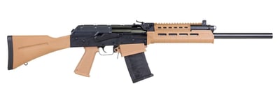 JTS AK Style Shotgun 12GA 18.7" 2-5RD Mags M-LOK Rail FDE - $199.99 