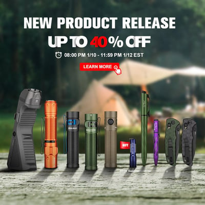 Olight January Flash Sale - New Products Release & Up To 40% Off (Free S/H over $49)