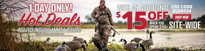 Get $15 Off $150 or more with coupon code "D250124" @ Natchez Shooting & Outdoors 
