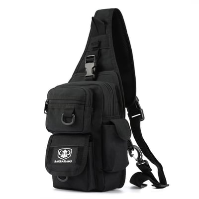 Barbarians Tactical Sling Bag Pack with Pistol Holster, Military Shoulder Bag Satchel, Range Bag Daypack Backpack - $15.99 (Free S/H over $25)
