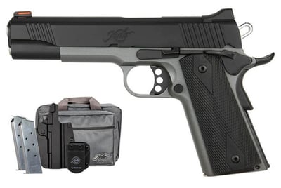 KIMBER 1911 Custom LW Shadow Ghost .45 ACP 5" 8-Rd Bundle w/ Three Mags, Holster and Range Bag - $597.59 + Free Shipping 