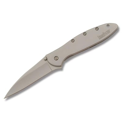 Kershaw Knives Leek with Stainless Steel Handles and Plain Edge Blade - $44.40 (Free S/H over $75, excl. ammo)
