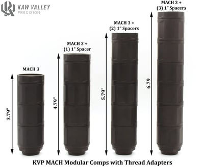 Kaw Valley Precision MACH 3 Modular Linear Comp Body w/ End Cap - $34.95