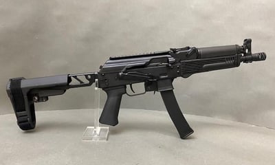 Kalashnikov USA KP-9 9mm 9.25" 30+1 With ADDITIONAL JMAC Customs SM-5.5 Hinged Receiver Adaptor + ST-6 Aluminum Skeletonized Arm Assembly and SB Tactical SBA3 Folding Brace - $1089 + FREE FAST Shipping! 