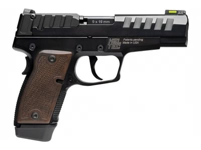 Kel-Tec P15 Semi-Auto, 9mm 4" 15-Rds Handgun, Black HC Nitride SLD Walnut - $364.99 