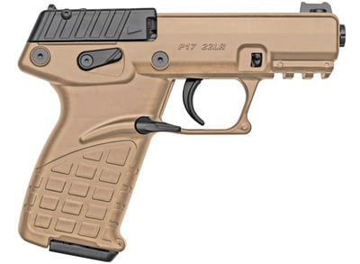 Kel-Tec P17 .22 LR 3.93" Barre 16-Rnd, Tan, Polymer Magwell Grip, Threaded Barrel, Pistol - $190.20 (Add to cart for best price)