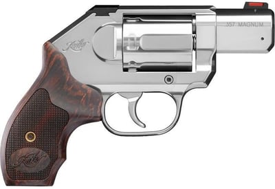 Kimber K6S Stainless DCR Silver / Wood .357 Mag 2" Barrel 6-Rounds CA Compliant - $1049.99 ($19.99 S/H on Firearms / $15.99 Flat Rate S/H on ammo)