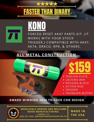 KONO 47 Plinkify USA Mechanical Reset Trigger - $159