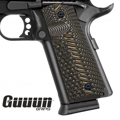 Guuun G10 Grips For 1911 - Eagle Wing Texture - 9 Color Options - with Coupon "EJOYLIFE"