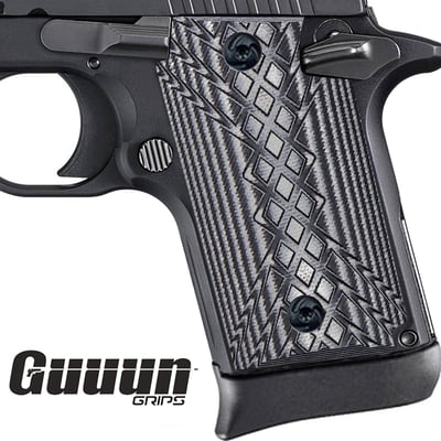 Guuun G10 Grips for Sig Sauer P938 Crosshatch Texture - 5 Color Options - with Coupon "MAGAMAGA"  (Free S/H over $25)