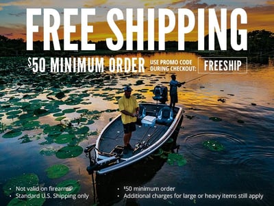 Free Shipping over $50 with coupon "FREESHIP" @ Cabela's