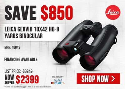 Leica Geovid 10x42 HD-B Binocular 40049 - SAVE $850 - FREE S&H - $2399
