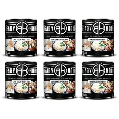 Long Grain White Rice #10 Cans (6-pack) - $69.70 (Free S/H over $99)