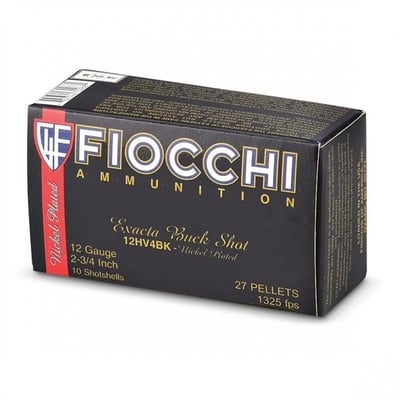 10 rds. Fiocchi Nickel-plated 12-ga. 2 3/4" 9-pellet Low Recoil No. 00 Buck Shot - $9.49 (Buyer’s Club price shown - all club orders over $49 ship FREE)