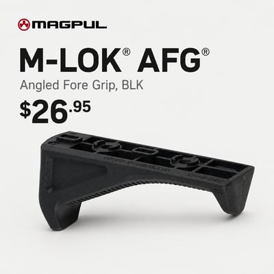 M-LOK AFG - Angled Fore Grip, BLK - $26.95
