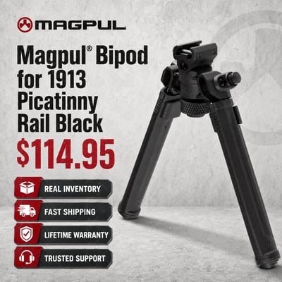 Magpul Bipod for 1913 Picatinny Rail Black - $114.95 