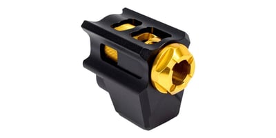 Tyrant Designs 1/2x28 Black/Gold Compensator For Glock Gen5 - $69.99 shipped with code "freeship2023"