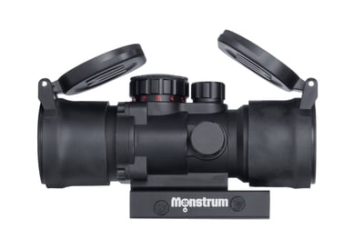 Monstrum S330P 3X Prism Scope Black with Flip-Up Lens Covers - $67.95 (Free S/H over $25)