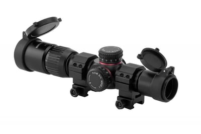 G2 1-4x24 First Focal Plane (FFP) Rifle Scope with Illuminated Rangefinder Reticle - Black or FDE - $119.95 (Free S/H over $50)