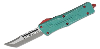 Microtech Combat Troodon Hellhound Bounty Hunter Green Aluminum Premium Steel 3.80″ - $912