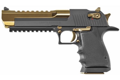 Magnum Research Desert Eagle Mark XIX L6 50 AE 6" 7rd Pistol, Black w/ Titanium Gold Barrel - $2245.99 (FREE Shipping on Firearms)