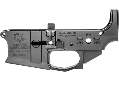 Backorder - Griffin Armament MK2 AR-15 Ambidextrous Stripped Lower Receiver - $209 + $10 Shipping