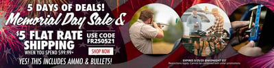 Get $5 Shipping over $99.99 with coupon code "FR250521" @ Natchez Shooting & Outdoors
