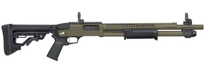 Mossberg 590R 12 Ga Pump Action 18" Barrel Adjustable Stock 6-Shot OD Green - $789 