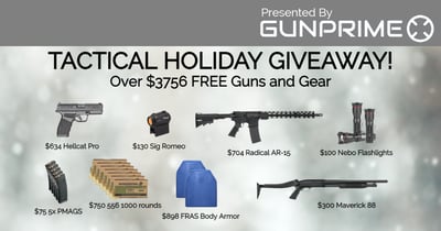 Tactical Holiday Giveaway - Win Over $3756 In Guns And Gear 