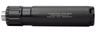 Approved e-Forms In Days! Thompson Machine Neptune9 9mm Silencer: 5.25" 6.3 OZ, 1/2x28 Piston, Serviceable Mono-core Baffle System - $465 S/H $16.95