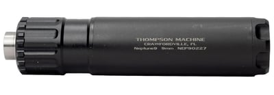 Approved e-Forms In Days! Thompson Machine Neptune9 9mm Silencer: 5.25" 6.3 OZ, 1/2x28 Piston, Serviceable Mono-core Baffle System - $465 S/H $16.95 